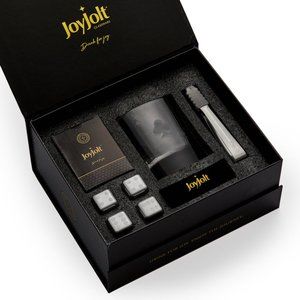 JoyJolt Jack of Spades Poker Whiskey Glass Gift Set